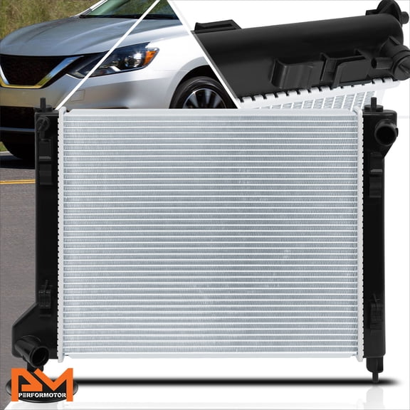 PM PERFORMOTOR Full Aluminum Core OE Style Radiator for 13-18 Sentra 1.6L/1.8L AT/MT DPI-13365