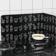 thumbnail image 2 of 3-Sided Foldable Aluminum Foil Splatter Guard - Oil-Proof Stove Top Baffle for Kitchen, Heat-Resistant & Easy-Clean, 2 of 9