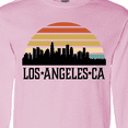 thumbnail image 4 of Inktastic Los Angeles California Skyline Retro Long Sleeve T-Shirt, 4 of 5