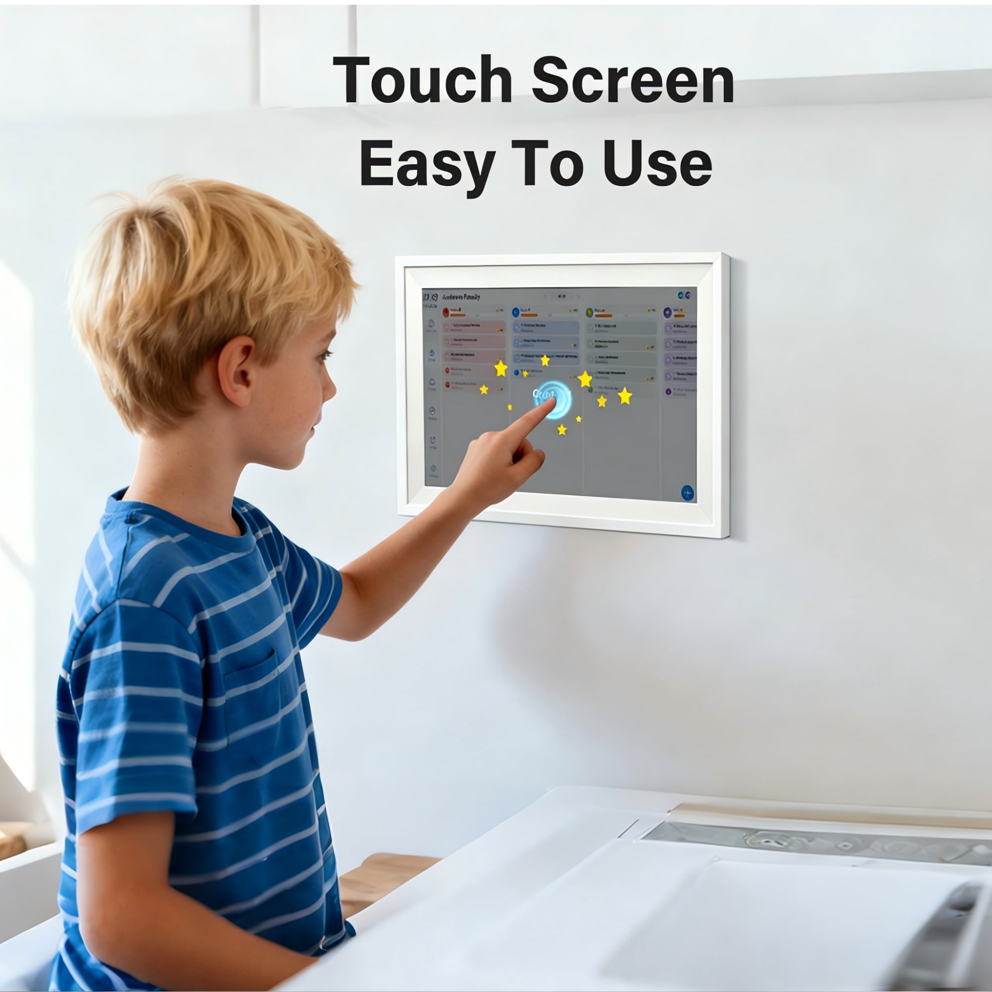 LSFA 10.1 Inch Digital Calendar Chore Chart – HD Wi-Fi Digital Photo Frame