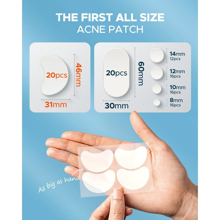 KEYCONCEPTS Pimple Patches for Face (120 Patches), Hydrocolloid Patch with  Tea Tree Oil, Pimple Patch Zit Patch and Pimple Stickers - Hydrocolloid