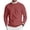 Vermilion, variant on Wutalume Men's Round Neck Ribbed Knit Pullover, Long Sleeve Basic Sweater, Comfortable Stretch Top for Casual Outfits and Everyday Comfort,Army Green L