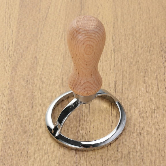 WHAMVOX Stainless Steel Biscuit Cutter with Wooden Handle for Baking Use Assorted Color Large Size