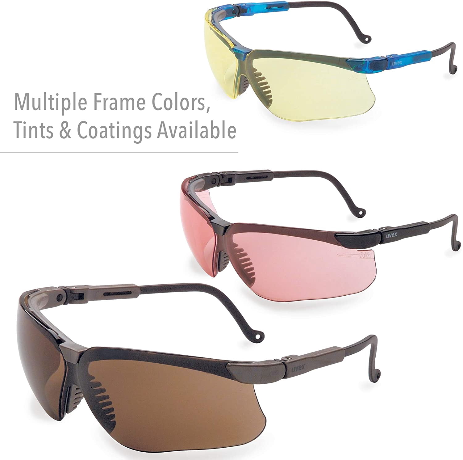 Genesis XC, Safety Glasses, Anti-Fog, Hydrophilic, Hydrophobic, Anti-Scratch, SCT-Blue Lens