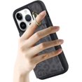 thumbnail image 6 of for iPhone 14 Pro Max Case with Card Holder - Credit Card Slot,RFID Blocking,360°Rotating Ring Kickstand and PU Leather Cute Wallet Cover for Women(Black Leopard), 6 of 17