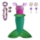 thumbnail image 3 of Disney-vestido de princesa Ariel para niñas, disfraz de sirena para carnaval, fiesta de cumpleaños, ropa de Año Nuevo, 3 of 5