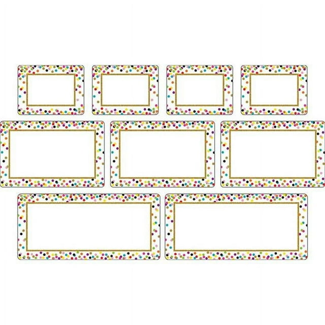 Teacher Created Resources TCR77325-2 Collant Machin Étiquettes Confettis - Pack de 2