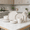 White, variant on 12-Piece Stoneware Dishware Sets with Mugs, Microwave & Dishwasher Safe, Non-Toxic Dish Set, Plate Set, Stackable Matte Glaze Kitchenware for 3