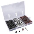 thumbnail image 2 of 210pcs Nail Art Sanding Caps Dead Skin Removal Manicure Polishing Grinding Bands Brown Black White, 2 of 5