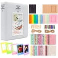 thumbnail image 1 of JHIJHOO 2x3 Inch Photo Paper Film Album Set for Fujifilm Instax Mini Camera, Polaroid Snap, Z2300, SocialMatic Instant Cameras & Zip Instant Printer (64 Pockets), 1 of 6