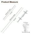 thumbnail image 4 of Mumo 6 Pcs Spring Tension Curtain Rod,Multifunctional Adjustable Rods for Kitchen Bathroom Wardrobe Closet,No Drilling,White,12-20", 4 of 5