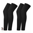 thumbnail image 2 of 4pcs Leg Sleeve Compression - Men's and Women's Calf and Tibia Support, Made of Polyester, for Various Sports, 2 of 7