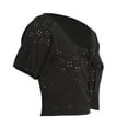 thumbnail image 2 of Brave Soul Womens Tessa Broderie Anglaise Lace-Through Top, 2 of 4