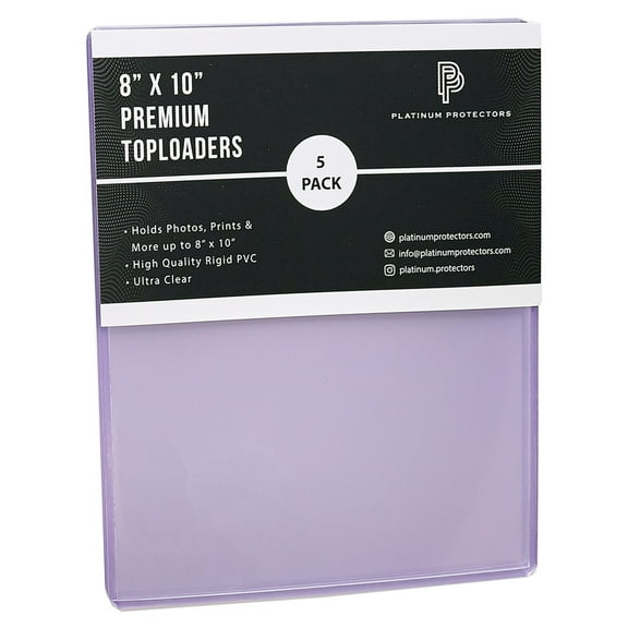 Platinum Protectors 8x10 Toploaders Premium Photo Plastic Rigid Holders Sleeves