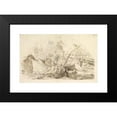 thumbnail image 2 of Giovanni David 24x17 Black Modern Framed Museum Art Print Titled - The Naval Battle of Meloria (1743-90), 2 of 5