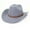 Light Grey, variant on Cowboy Hat for Women and Men Felt Wide Brim Classic Outdoor Fedora Hats Western Cowboy Cowgirl Hats with Belt Buckle