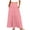 Pink(Skirt), variant on GUACER Women's High Waisted Tiered Maxi Skirt with Pockets Boho A-Line Flowy Long Skirt Lightweight Summer Swing Skirts