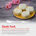 thumbnail image 2 of 7Pcs/set Stainless Steel Fruit Forks Beautiful Cake Dessert Cafe Serving Fork Lot(Silver), 2 of 5