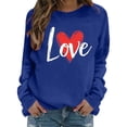 thumbnail image 5 of FMFYFH Womens Sweatshirts Crewneck Oversized Pullover Sweaters Cute Graphic Tops Valentines Day Sweatshirt, 5 of 9