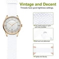 thumbnail image 2 of Bracelet en Nylon Perlon Unisexe avec Boucle en Acier Inoxydable Argentée, Blanc, 18 Mm, 2 of 6