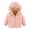 Pink, variant on BULLPIANO Toddler Baby Boy Girl Winter Fleece Jackets Warm Puffer Hooded Coat Elastic Cuffs Warm Outerwear 18-24 Months