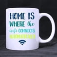 thumbnail image 2 of Funny Mother's Day Gift - Home Is Where Wifi Connects Automatically?Coffee?Mug Ceramic?Material?Mugs Tea?Cup White?11oz, 2 of 5