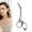 Grey, variant on Eyebrow Trimmer Scissors with Comb, Stainless Steel Precision Brow Cutter for Women Men