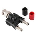 Milue BNC Male Plug to Dual 4mm Banana Female Jack Binding Post Adapter Connector