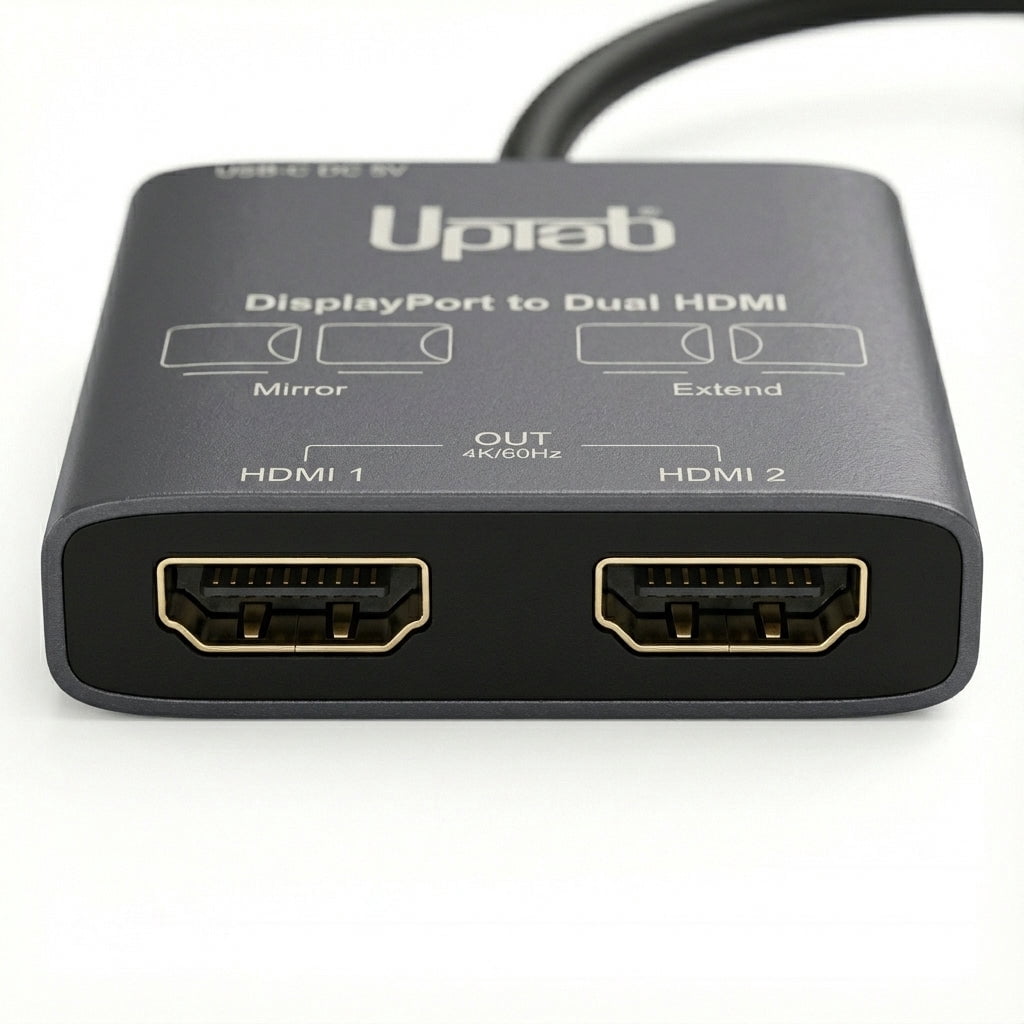 DisplayPort to Dual HDMI 4K 60Hz MST Adapter