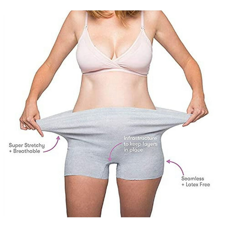 Frida Mom Dr. Talbot's Mom Postpartum Underwear, Disposable Boyshorts, Stretchy Postpartum Disposable Underwear C-section