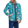 thumbnail image 3 of Zip Up Hoodies for Men - Hippo In Water Head Long Sleeve Comfrt Men'S Fashion Hoodies & Sweatshirts, Jackets for Men Hoodies Pullover Clothing Clothes with Pouch, 3 of 5