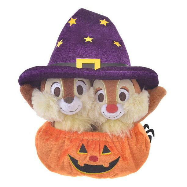 Disney Store Japan Chip 'n Dale Halloween Pumpkin Reversible Plush New with  Tags