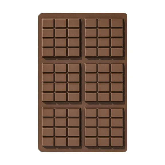 Clearance Under $3.06! 1 Pack Silicone Chocolate Bar Mold, Rectangle Break-Apart Design for Homemade Candy and Soap (B, One Size)