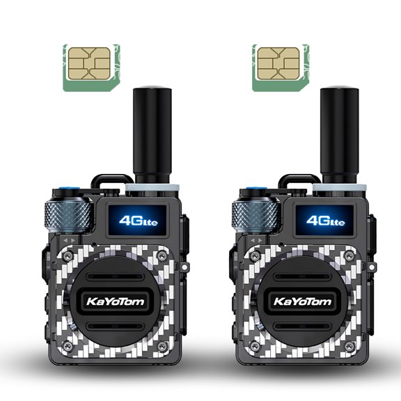 Radios Rápidas Walkie Talkie Global de Alcance Ilimitado Radio Bidireccional de Opc en Todo el País, sin Tarifa de Plataforma, 2 Pzas