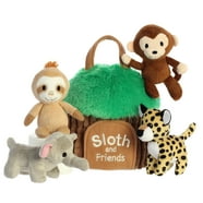 Aurora - Small Green Cactus Kingdom - 7.5" Cactus Sloth - Whimsical Stuffed Animal - Walmart.com