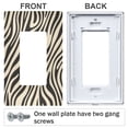 thumbnail image 3 of Yayeee Rocker Switch Wall Plate 2-Gang 4.7"x4.6" Home Decorative Outlet Cover, Black Lines, 3 of 6