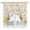 pink, variant on Swag Valance Curtains for Windows, Daisy Spring Floral Light Filtering Kitchen Curtains with Rod Pocket, Farmhouse Botanical Bees Elegant Window Treatment Valances for Living Room, 36x63 - 2 PCS