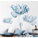 thumbnail image 4 of Calcomanías de pared con flores azules, calcomanías de pared, calcomanías despegables y adhesivas, 4 of 5