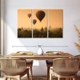 thumbnail image 3 of Elephant Stock Bagan Pagoda Balloons Wall Art - Horizontal Multi Panel Canvas - Living Room Wall Decor - Transportation Multi Panel - Orange And Brown Decor - 57" x 36", 3 of 8
