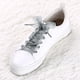 thumbnail image 2 of 2 Pares Cordones Planos De Zapatos Transparentes Hilado De Nieve De 2,5 Cm De Ancho Para Zapatillas De Deporte Gris 60cm / 24, 2 of 6
