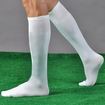 White Women's Socks, Knee High Soccer Sock Socks Men Over Sport Baseball Football Wh Long Socks,Women's Accessories Socks