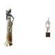 thumbnail image 1 of Figura de mujer africana,Estatua artesanal de una dama tribal africana,hecha a mano,para cafetería.,Estatua de arte abstracto,Estatua de arte abstracto Escultura moderna de resina,Figuras de, 1 of 8