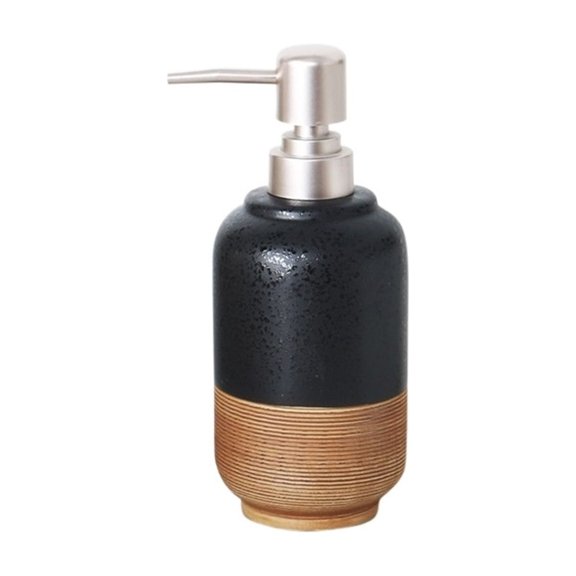 Vintage Ceramic Lotion Push Bottle Countertop Soap Dispenser For Kitchen Bathroom 400ml