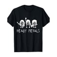 thumbnail image 2 of [Camiseta informal de chiste químico] Camiseta de chiste químico "Metales pesados" para hombre - Algodón negro, manga corta, cuello redondo - Lavable a máquina - Camisetas informales, 2 of 7