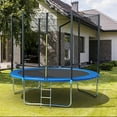 thumbnail image 2 of 8-Foot Kids Trampoline for Backyard, Outdoor Trampoline with Safety Enclosure Net, Steel Tube, Circular Trampolines for Adults Kids, Family Jumping and Ladder, Kids Round Trampoline, Q17860, 2 of 13