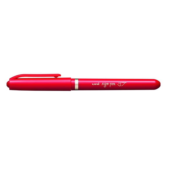 Bolígrafo Uni-Ball MYT7.15 de tinta al agua, punta fina, rojo, paquete de 10