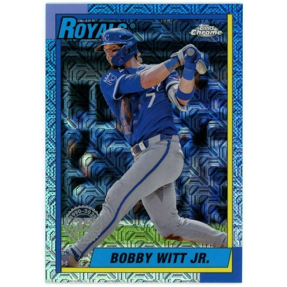 MLB 2025 Topps Series 1 Baseball 1990 Silver Pack Mojo Bobby Witt Jr. T90C-56