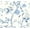 Bluestone, variant on Lillian August Floral Trail Peel and Stick Wallpaper