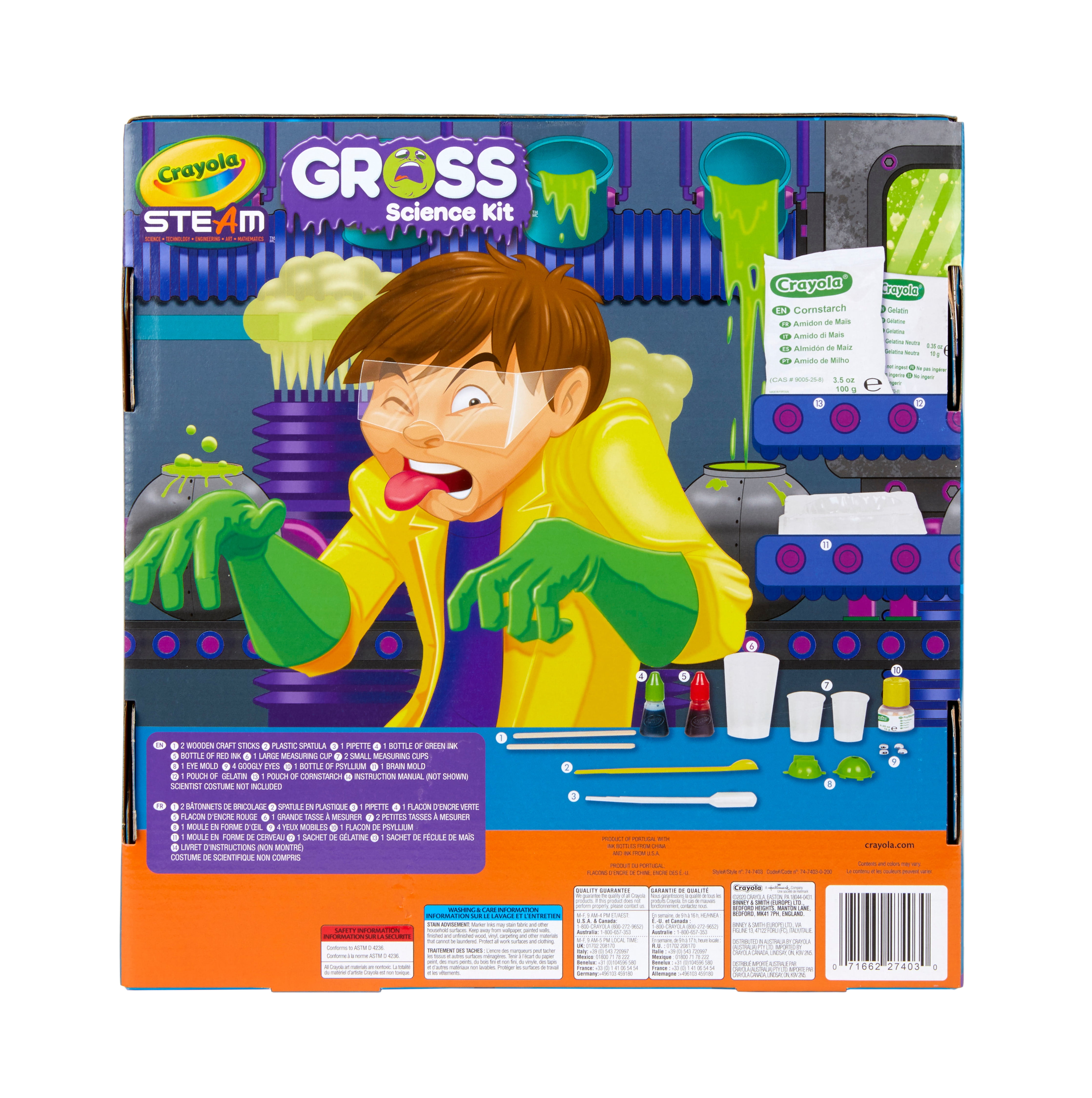 Crayola Steam Gross Science Kit Beginner Unisex Child 15 Pieces Walmart Com Walmart Com