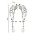 thumbnail image 7 of Cheers US 1 Pair Elf Ear Cuffs, Silver Pearl Beads Earring Handcraft for Filigree Fairy Elven Cosplay Fantasy Costume, 7 of 7